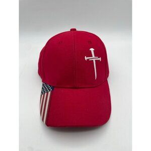 Christian Cross Hat Men Women American Flag Brand new No Tags